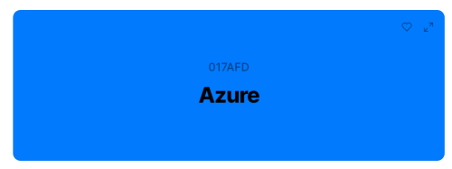 Azure kleur code